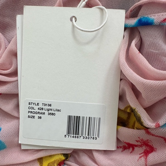 GANNI MESH PRINT TOP SIZE 38 NEW WITH TAGS - Picture 10 of 11